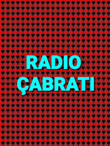 a red and black background with the words radio cabrati