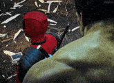 hulk and deadpool are standing next to each other with the word kepler on the bottom right