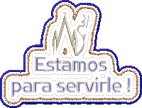 a sign that says " estamos para servirle " in spanish