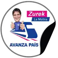 a sticker that says zurek la molina avanza pais on it