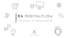 ea digital flow the power of transformation is written on a white background