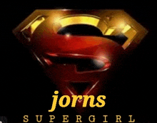 a picture of a superman logo with the name jords supergirl below it