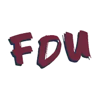 a logo that says fdu on it