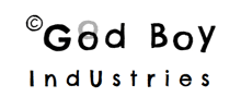 a logo for good boy industries with a white background