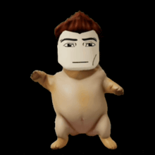 a stuffed animal with a face on it