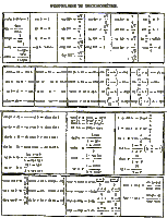 a black and white page with formulaire de trigonometrie written at the top