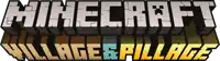 a logo for a video game called minecraft village and village