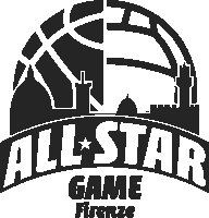 a black and white logo for the all star game in firenze