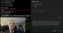 a screenshot of a youtube channel called the pyrocynical christmas dinner tragedy