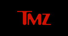 a black background with a red tmz logo