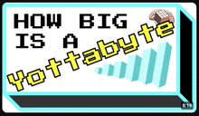 a sign that says how big is a yattabyte