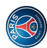 a logo for paris saint germain with a blue background