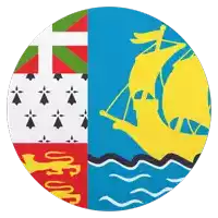 St Pierre And Miquelon Flags Sticker