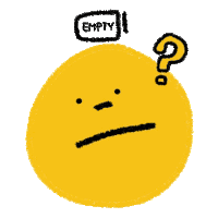 a yellow smiley face with an empty box above it and a question mark underneath it