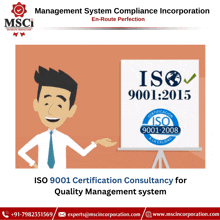 an advertisement for management system compliance incorporation