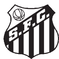 a black and white logo for s.f.c. with a basketball on top