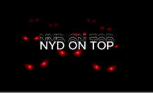 a black background with nyd on top written in white