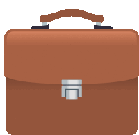 a brown briefcase with a silver buckle and handle