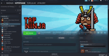 a game called tap ninja is being played on steam