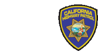 the logo for the california highway patrol has a star on it