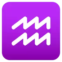 a purple square with a white icon that says m on it