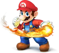 a cartoon character named mario with a red hat and overalls