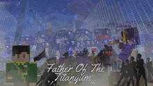 a poster for father of the titanyum shows a soldier holding a flag