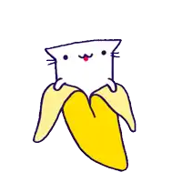 a drawing of a banana with a bunch of lines on it