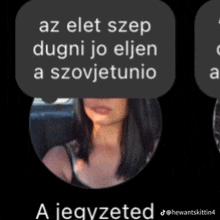 a picture of a woman with the words az elet szep dugni jo eljen a szovjetunio