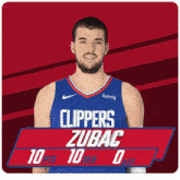 a man with a beard is wearing a clippers uniform