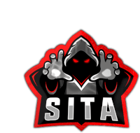 a logo that says sita with a hooded figure