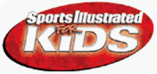 a sports illustrated kids logo that is red