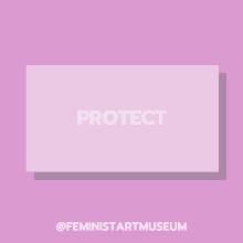 a purple background with the word protect on it