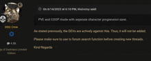 a screenshot of a message from bsg crew on 6/14/22