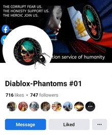 a facebook page called diablox-phantoms # 01