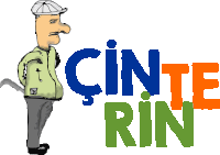 a cartoon of a man standing in front of the words " cinto rin "