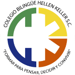 a colorful logo for colegio bilingue hellen keller