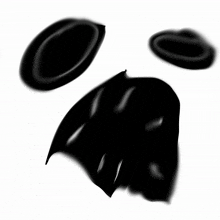 a drawing of a ghost 's face with a mouth open