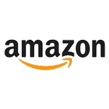 an amazon logo with an orange arrow pointing to the left