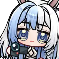 a cartoon drawing of a girl with bunny ears holding a camera with the word ant written on her forehead