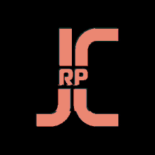 a red and blue logo with the letters rp and jl