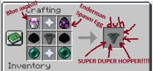 a screenshot of a video game called minecraft showing a crafting menu