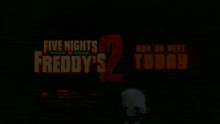 a poster for five nights at freddy 's 2 that says buy or rent today