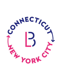 a logo for connecticut new york city with a letter b