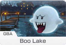 a game called boo lake with a ghost on the cover