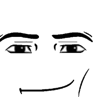 a black and white drawing of a man 's eyes with a smile on his face