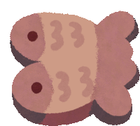 a drawing of a fish with the number 33 on its body