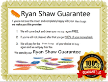 a certificate that says ryan shaw guarantee on the top