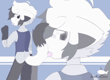 a drawing of a cartoon character with the name jonkagor on the bottom