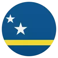 a blue and yellow flag with two white stars